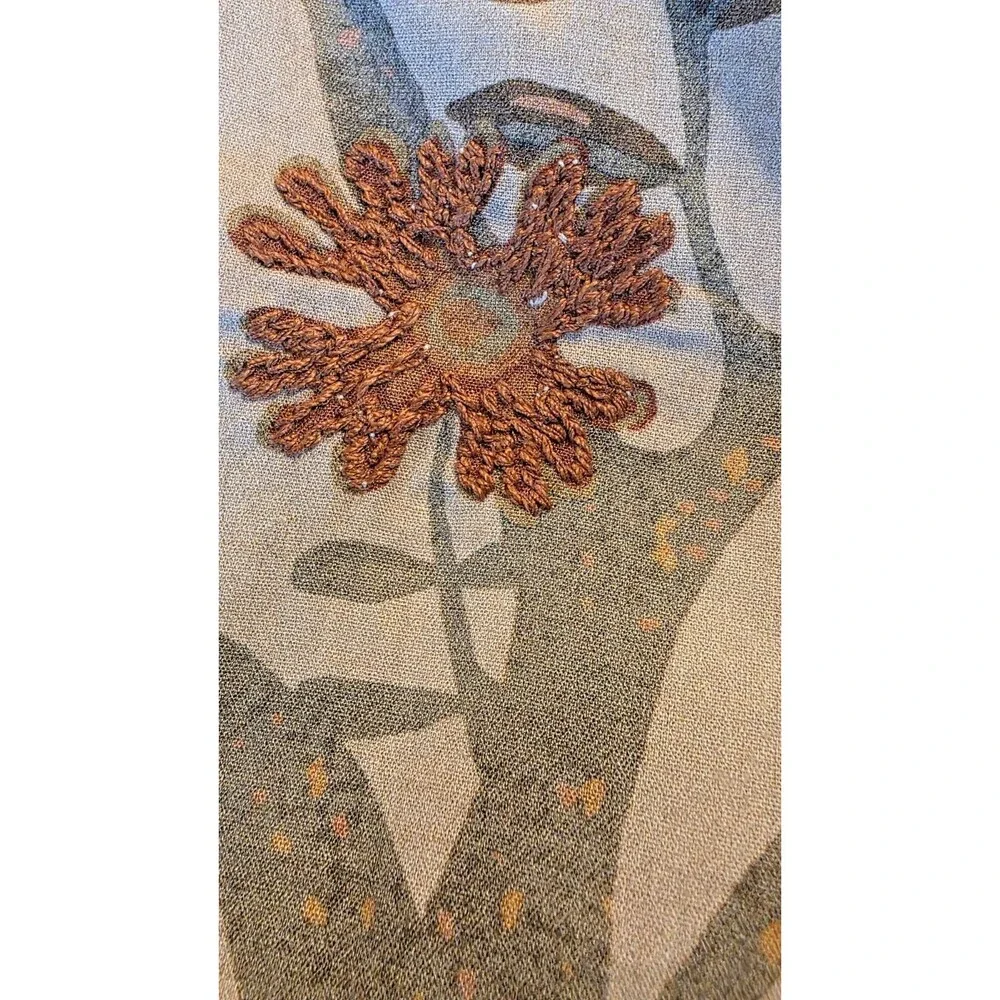 West Elm Euro Cotton Pillow Sham 26” X 26” Floral Sarita Handa Pattern New